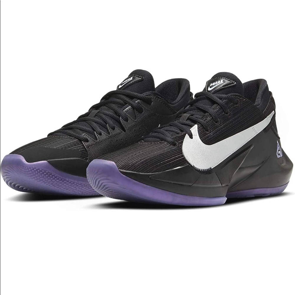 Nike Zoom Freak 2 Basketball Shoes Purple Men Sz 5 Women Sz 6.5